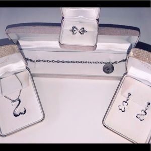 4 Pc Sterling Silver Jane Seymour Open Hearts Set